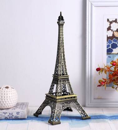 Synlark Paris Eiffel Tower Metallic Souvenir miniature statue 18 cm Decorative Showpiece  -  18 cm