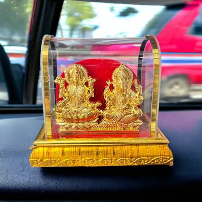 Neha Enterprises Laxreligious figurine placemi Ganesh car dashboard murti Decorative Showpiece  -  8 cm