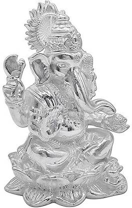 Goldhartz Kamala Asana Ganesh Murthi Decorative Showpiece  -  5 cm