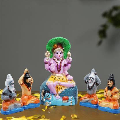 Puja N Pujari Dakshinam Moorthy Set for Navaratri Golu Dolls Set Decorative Showpiece  -  22 cm
