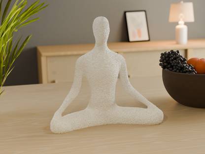 celestial crafts Standing Statue for Meditation, Relaxation and Home Decor Decorative Showpiece  -  15 cm