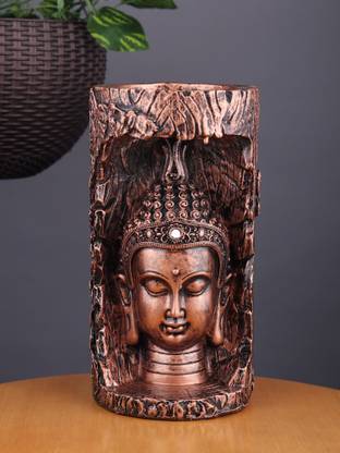 VIVARS CRAFT Buddha Idol in Tree Statue Figurine Decorative Showpiece Decorative Showpiece  -  27 cm