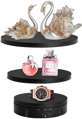 HASTHIP 3 in 1 Rotating Display Stand with 5.9/7.08/8.66-inch Replacement Cover Decorative Showpiece  -  10 cm