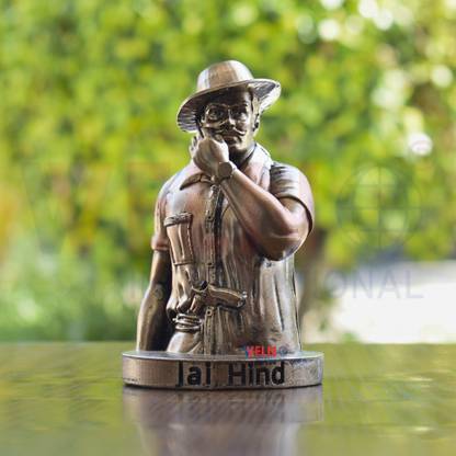 mark india Bhagat Singh Statue Indian Freedom Fighter Figurine for Home Office Table Décor Decorative Showpiece  -  13 cm
