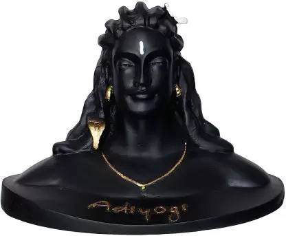 DV Devesh Venture DV Devesh Venture Lord shiva om mahakal shiva adiyogi car decor showpiece 12 cm Decorative Showpiece  -  12 cm