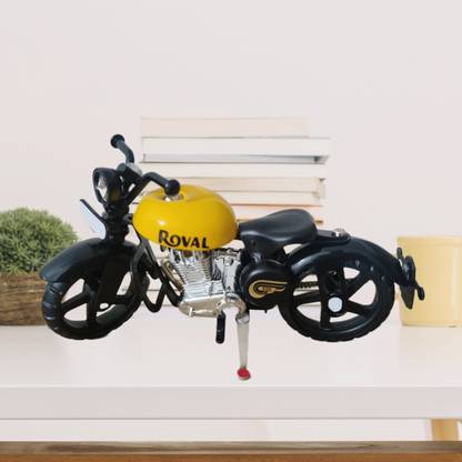 Siddhivinayak Royal Metal Bike Decorative Showpiece  -  7 cm