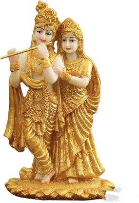 Devine creation Radha Krishan ji Decorative Showpiece  -  18 cm
