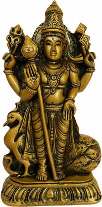 RS INNOVATIONS Sri Subramanya Swamy /Kandha Swamy/Murugan Statue Idol for Pooja Room,Home Decorative Showpiece  -  18 cm