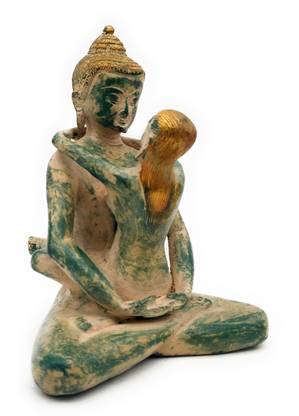 Brass Idols Brass Shakthi Idol Sakti Shakti Statues Brass Sakthi Statue Decorative Showpiece  -  20 cm