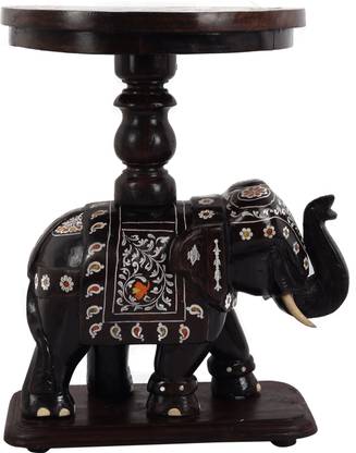 CAUVERY HANDICRAFTS Rosewood Inlay Elephant Decorative Showpiece  -  26 cm
