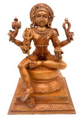 Bhunes Bronze Lord Dakshina Murthy Idol Dakshinamurthy Statue Dakshina Murti Shiva Decorative Showpiece  -  32 cm