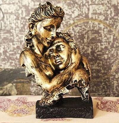 AROHI ENTERPRISES Romentic Love Couple Showpiece for Home Decor in Showpieces &Figurines|Table Decorations Items| Decorative Items for Room in Racks & Shelves|Statues|Statue for Home Decorative Showpiece  -  24 cm
