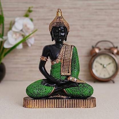 WEBELKART Gautam Buddha | Meditating Buddha Idol Statue for Home/Office Decorative Showpiece  -  22.86 cm