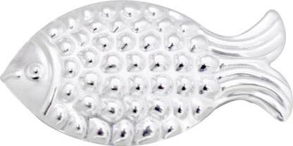 KMJ pure silver fish/chandi ki machli/fish for Astrological and lal kitab remedy Decorative Showpiece  -  0.5 cm