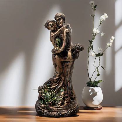 VIVARS CRAFT Romantic Love Couple Statue Gifts for Husband | Girlfriend | Boyfriend | Wife Decorative Showpiece  -  25 cm