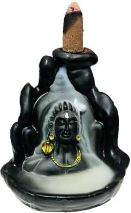 Deal Nut AA NEW Lord Adiyogi Smoke Fountain Statue Decorative Showpiece  -  10 cm