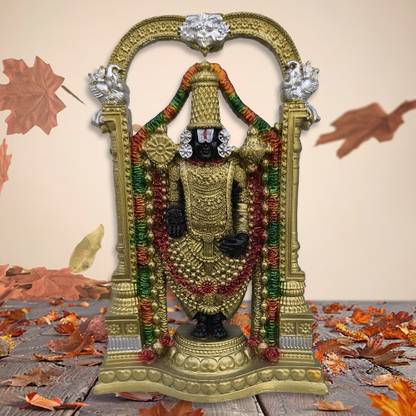 Haridwar Divine Tirupati Balaji, Big Size Bala Ji for Pooja Room Pooja Murti Temple Decorative Showpiece - 20 cm