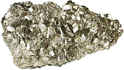 Shubhanjali Natural Pyrite Crystal Stone Peru Pyrite Cluster Rough Stone for Reiki 10 Gm Decorative Showpiece  -  2 cm