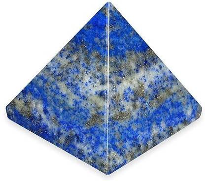Devlink Lapis Lazuli Crystal Healing Pyramid For Chakra Balancing - 100g Decorative Showpiece  -  5 cm