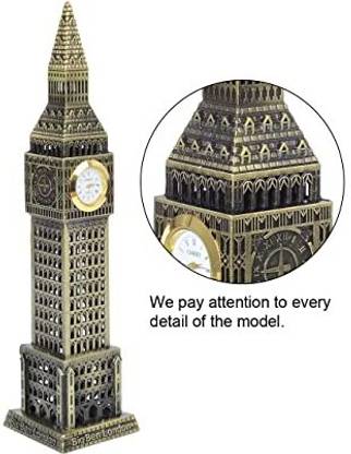 ViaZAID Big Ben Clock Tower of London with Clock for Home,Office,Study Table (7 inch) Decorative Showpiece  -  7 cm