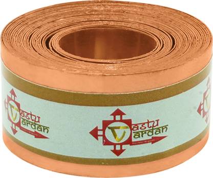 vastu vardan Copper Strip For Vastu Remedy (8 Feet, 18 MM Width, 0.3MM Thickness)(Pack of 1) Decorative Showpiece  -  11 cm
