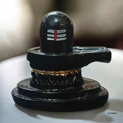 D K MART Small Shivling Idol | Shiva Lingam For Pooja Home or Office Decorative Showpiece  -  6 cm