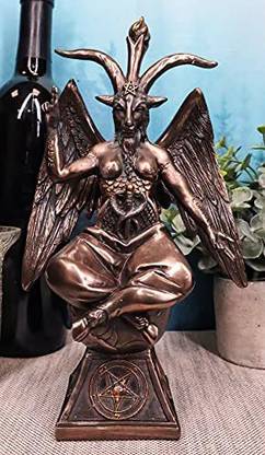 Ebros Gift Ebros Eliphaz Levi Sabbatic Goat Baphomet Statue 9.25" Tall Solve Coagula Decorative Showpiece  -  13.7 cm