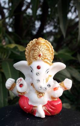 rga GANESHA IDOL Decorative Showpiece  -  8 cm