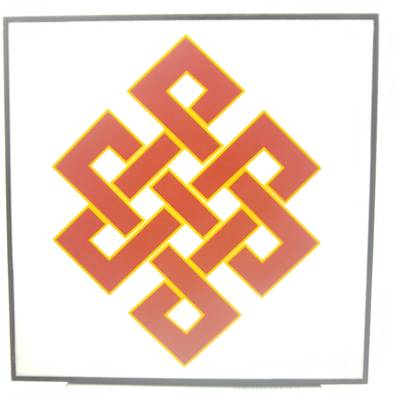 Plus Value Feng Shui Mystic Knot Frame, a magical knot” Decorative Showpiece  -  14 cm
