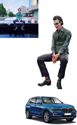 MSNP Big Multicolour Batman Joker Statue For Car Dashboard/Bumper Bonnet-312 Decorative Showpiece  -  24 cm