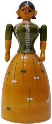 IndiaFx Handcrafted Etikoppaka Buttabomma | Decorative Showpiece  -  16 cm