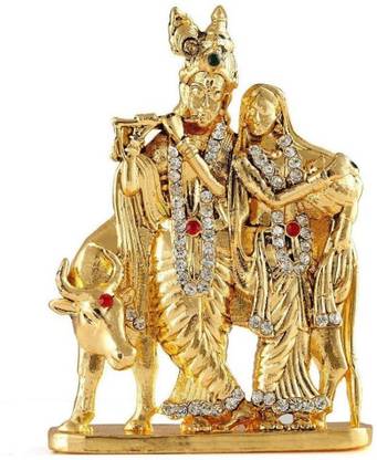 Kulin Radha Krishna | Radhe Shyam Idol For Car Dashboard | Home Decor | Gifting Decorative Showpiece  -  7 cm