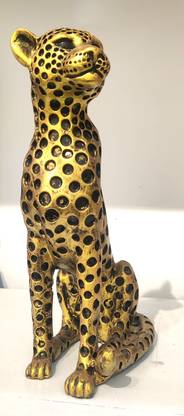 ArtMania Art Mania Decorative Figurine, Modern Home Decor Statue (Gold,Black)25x10x15 Decorative Showpiece  -  25 cm