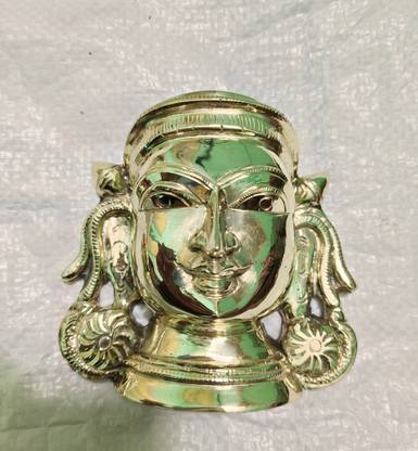 Amman face Temple work need Decorative Showpiece  -  10.16 cm