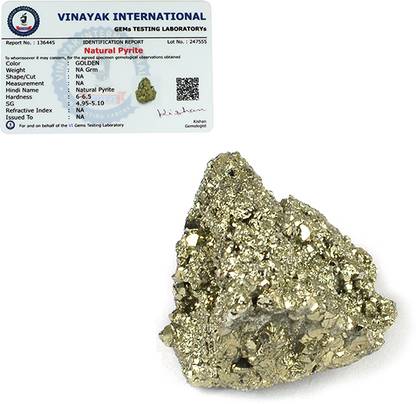 REIKI CRYSTAL PRODUCTS Natural Pyrite Cluster Tumble Rough Rock Stone 10 Gm Rectangular, Asymmetrical Jewelry Design Template