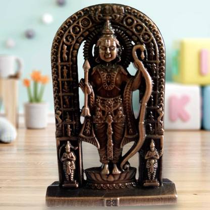 Religious God Idol Ram Lalalla Metal Murthi God Idol Home, Car, Office Decorative Show Piece Decorative Showpiece  -  6 cm