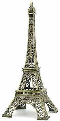 black paper Metal Eiffel Tower Statue Paris 16CM Decorative Showpiece  -  16 cm