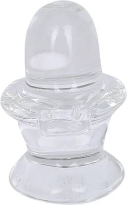 jagriti enterprise Crystal Shivling for car dashboard/office study/ Figures Decorative Showpiece Decorative Showpiece  -  6.5 cm