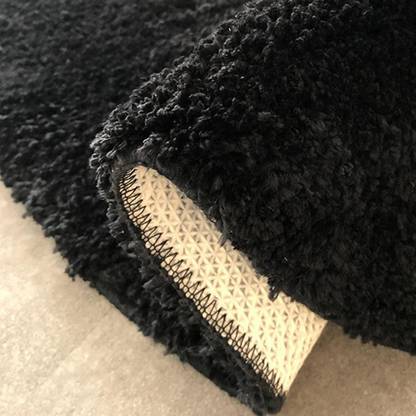Lyla Simulation Billiards 8 Ball Round Short Plush Area Rug Diameter 80cm Decorative Showpiece  -  10 cm
