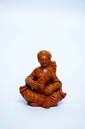 Terracotta Girl & Boy Statue Mitti Cool Terracotta Clay Decorative Showpiece  -  4.2 cm