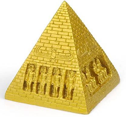 Transgood Egyptian Pyramid Statue Mini Size Resin Figurine Sculpture Home Décor Ancient Decorative Showpiece  -  8.9 cm