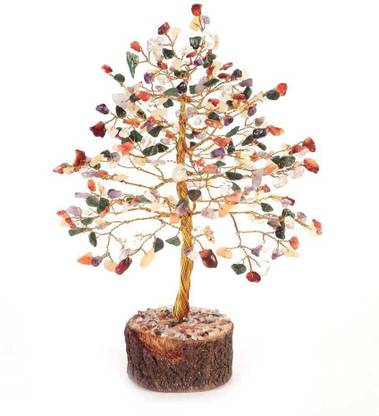 Nitin Collection crystal tree Decorative Showpiece  -  14 cm