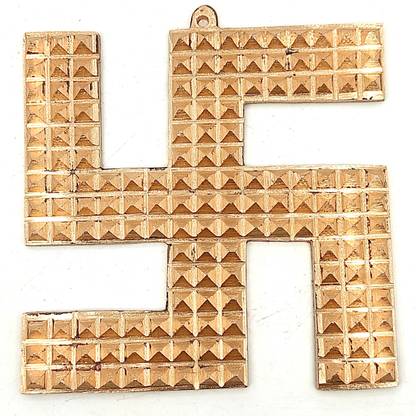 Plus Value Copper Swastik Pyramid 4 Inch Vastu Remedies for Home & Office Decorative Showpiece  -  7 cm