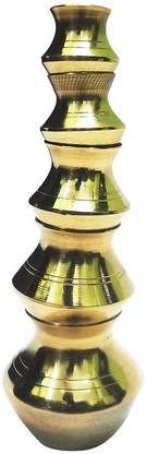 Ayyappantraders Kubera Pot Set | Kubera Paanai | Miniature Brass Lucky Pot Set No4 Decorative Showpiece  -  22 cm