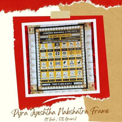 VSP VASTU SAMADHAN VSP VASTU SAMADHAN - 66 PYRA JYESTHA NAKSHATRA FRAME Decorative Showpiece  -  28 cm