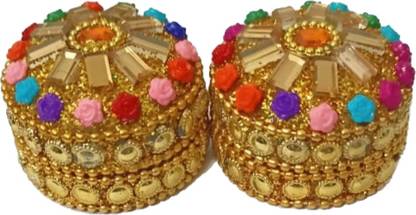 Sagar Enterprise Sindoor box Decorative Showpiece  -  5 cm
