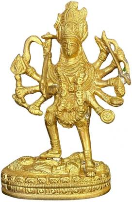salvusappsolutions Brass Kali MATA Statue Murti Idol for Pooja 400 gm- 5.5 * 2.8 * 1.8 INCH Decorative Showpiece  -  12 cm