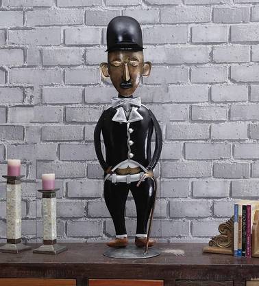 SMAART CRAAFTS Charlie Chaplin Figurine for Home & Office Table Décor Decorative Showpiece  -  91 cm