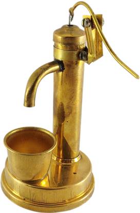 SHREE GANESH ENTERPRISES Hand Pump –Brass Water Pump – Toy Pump – Kids Pump – Small Metal Toy. Decorative Showpiece  -  12.5 cm