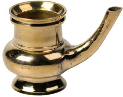 HOIVA 1.(Set of 1) Handcrafted Traditional Indian Brass Kindi Pooja - 2 Inch Decorative Showpiece  -  6 cm